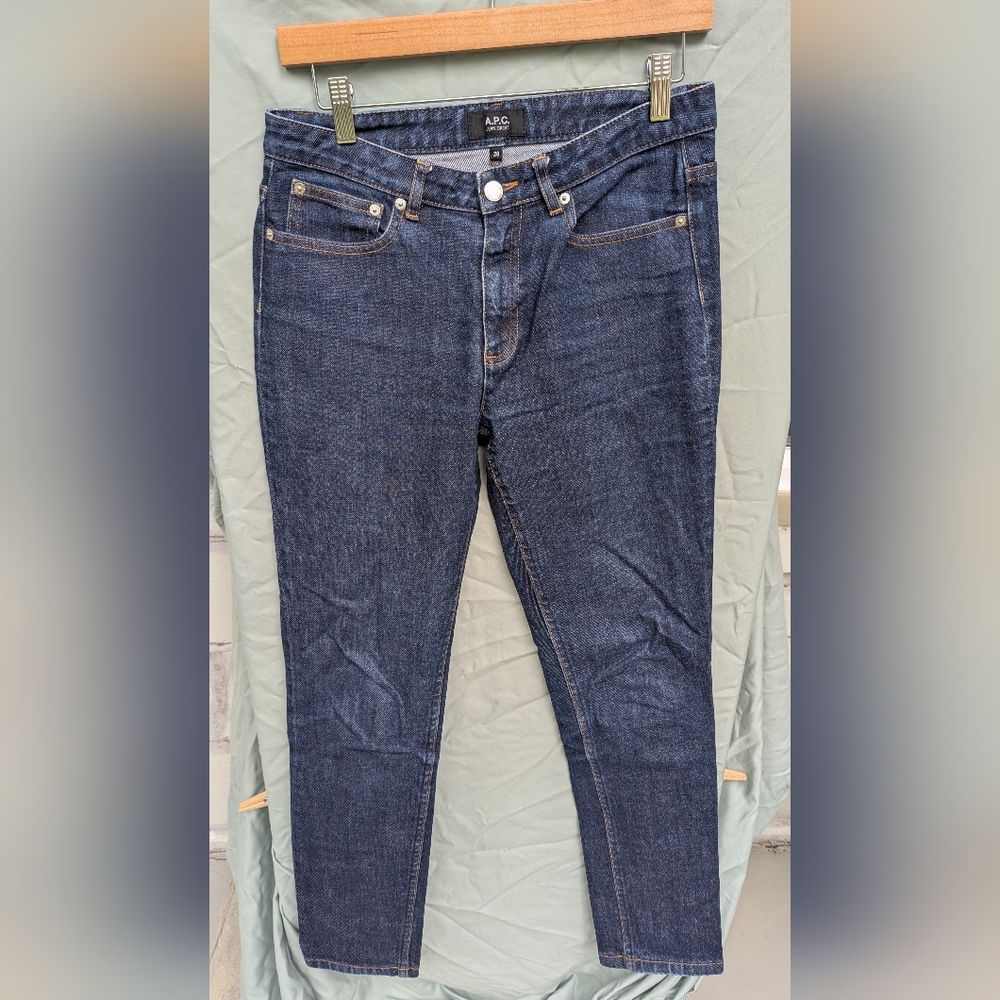 A.P.C. Jean Droit Jeans Dark Wash Size 28